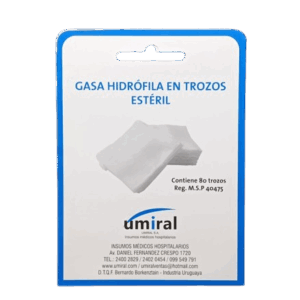 Sobres de gasa en trozos