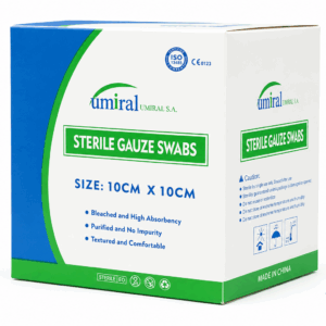 Compresa de gasa 10cm x 10cm en 20 unidades